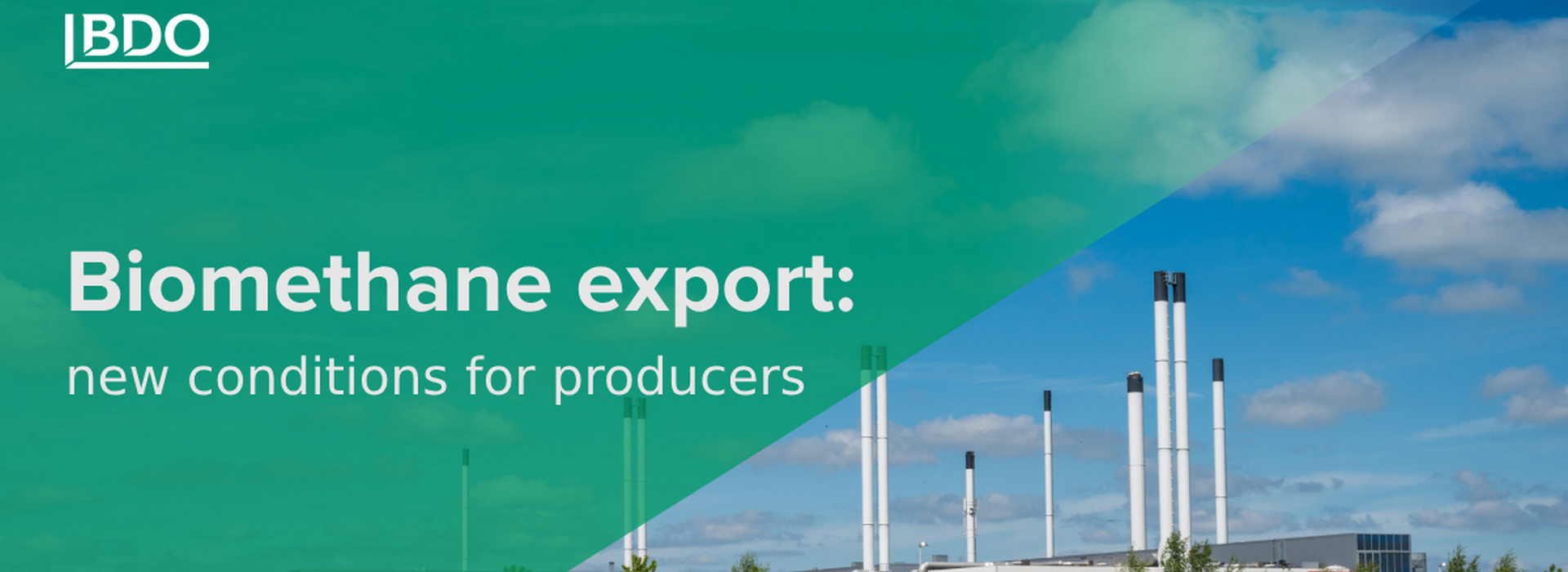 BDO in Ukraine on New Conditions for Biomethane Producers