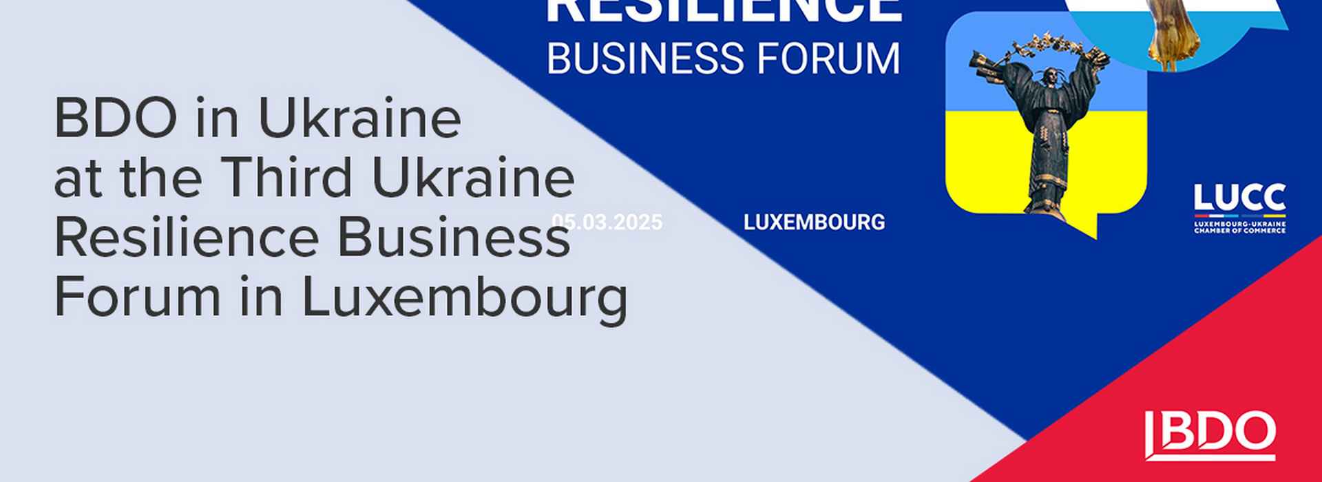 BDO in Ukraine at the Third Ukraine Resilience Business Forum in Luxembourg