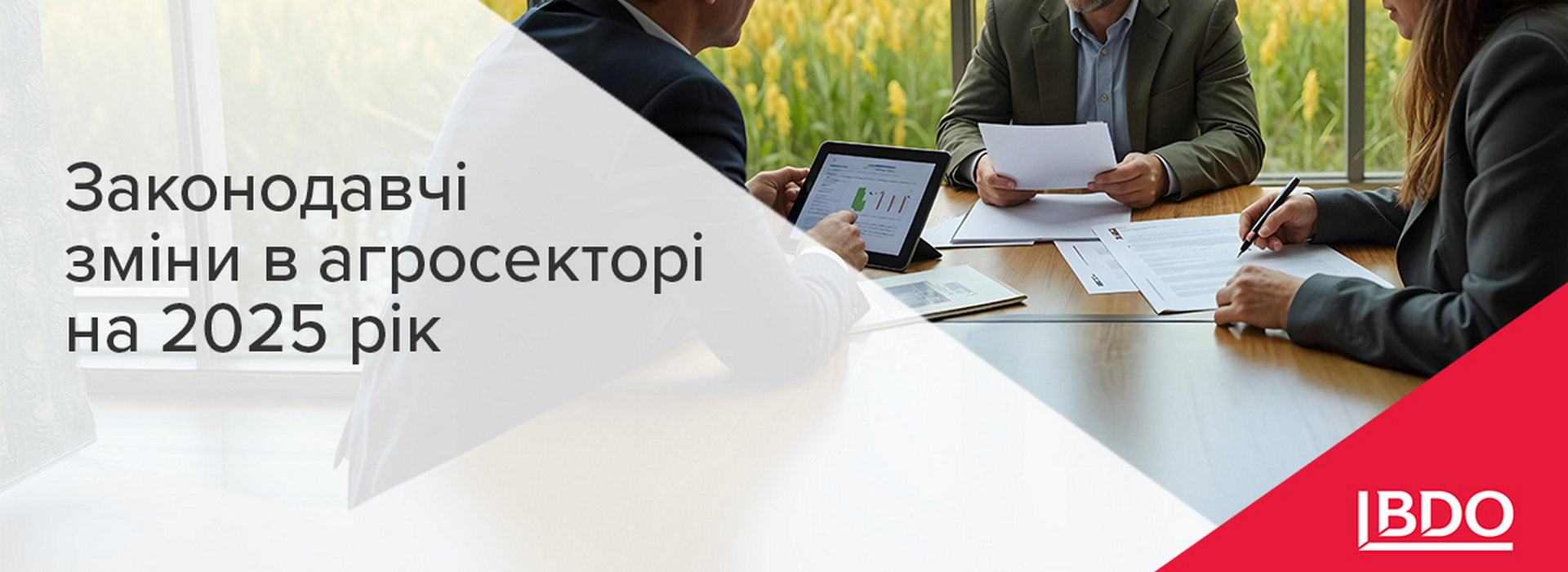 BDO в Україні щодо законодавчих змін в агросекторі на 2025 рік