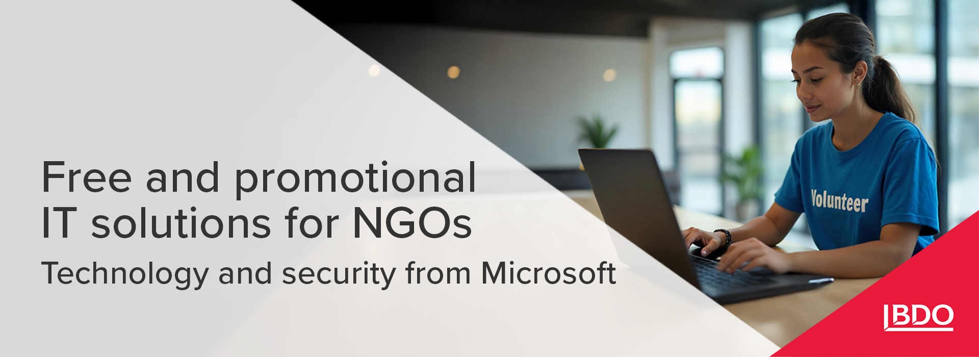 BDO in Ukraine on Free and Promotional IT Solutions for NGOs. Technology and Security from Microsoft